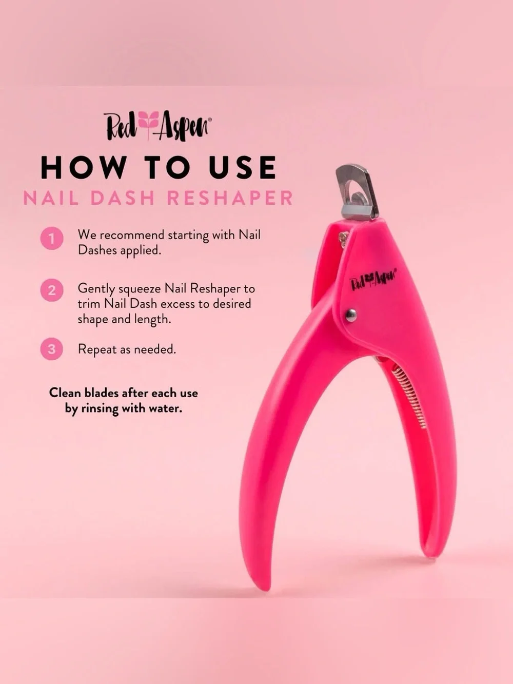 NIB Red Aspen Nail Dash Reshaper Tool